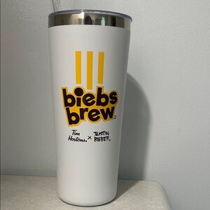 Tim Hortons Biebs Brew White Tumbler